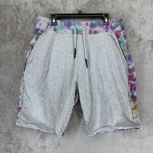 Prps Mens XL Heather Grey Tie Dye French‎ Terry Sweat Shorts E91P12SH Relaxed